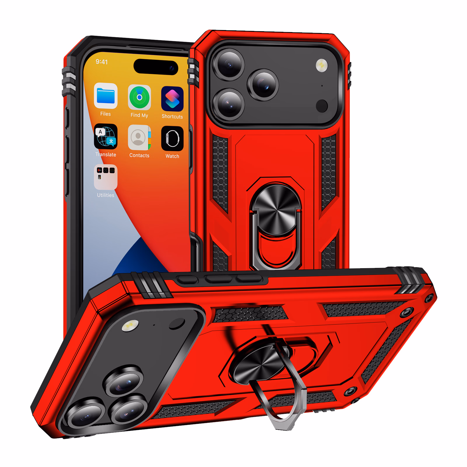 iPhone 17 Pro - Army Ring - Red